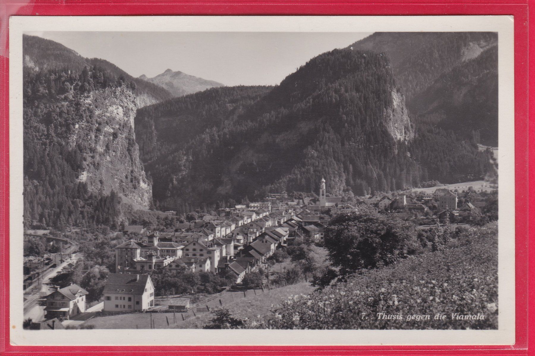 Cartoline postali: ZHUSIS GEGEN DIE VIAMALA – Usato da Oberrieden venduto da Gebirgsstelze