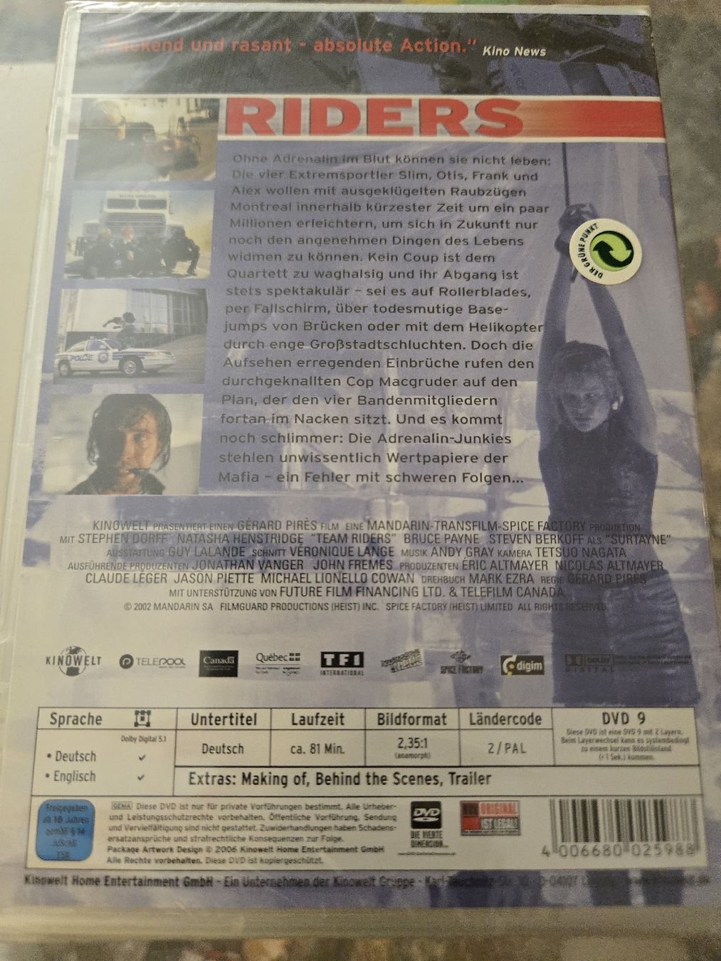 Alle DVDs: Riders DVD – Gebraucht aus Bussigny von Kfdlt 1