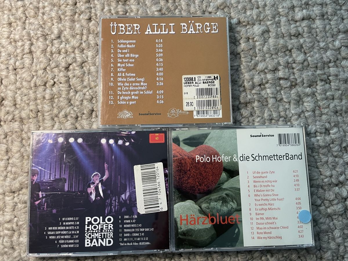 CD: 3x Polo Hofer & die Schmetterband – Usato da Reinach AG venduto da trigger7811 1