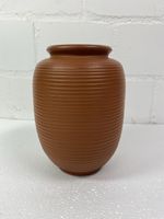 Vase braun geriffelt guter Zustand