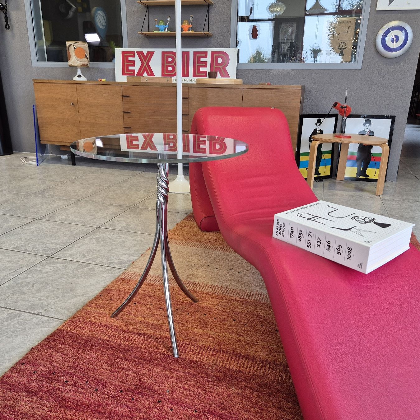 Tavoli: Design Chrom Glas Beistelltisch Coffee-Table – Usato da Nottwil venduto da Wondewa-Shop 9