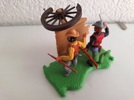 Lot Timpo Cowboys Version 3 / 4 Wagenüberfall Umbau  (Lot 72