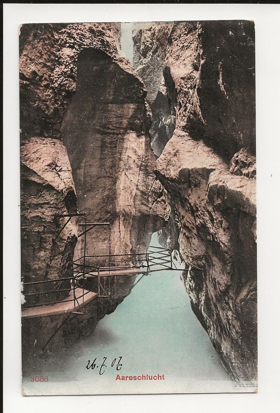 Cartoline postali: AK 1907 Aareschlucht – Usato da Greifensee venduto da 315WDO