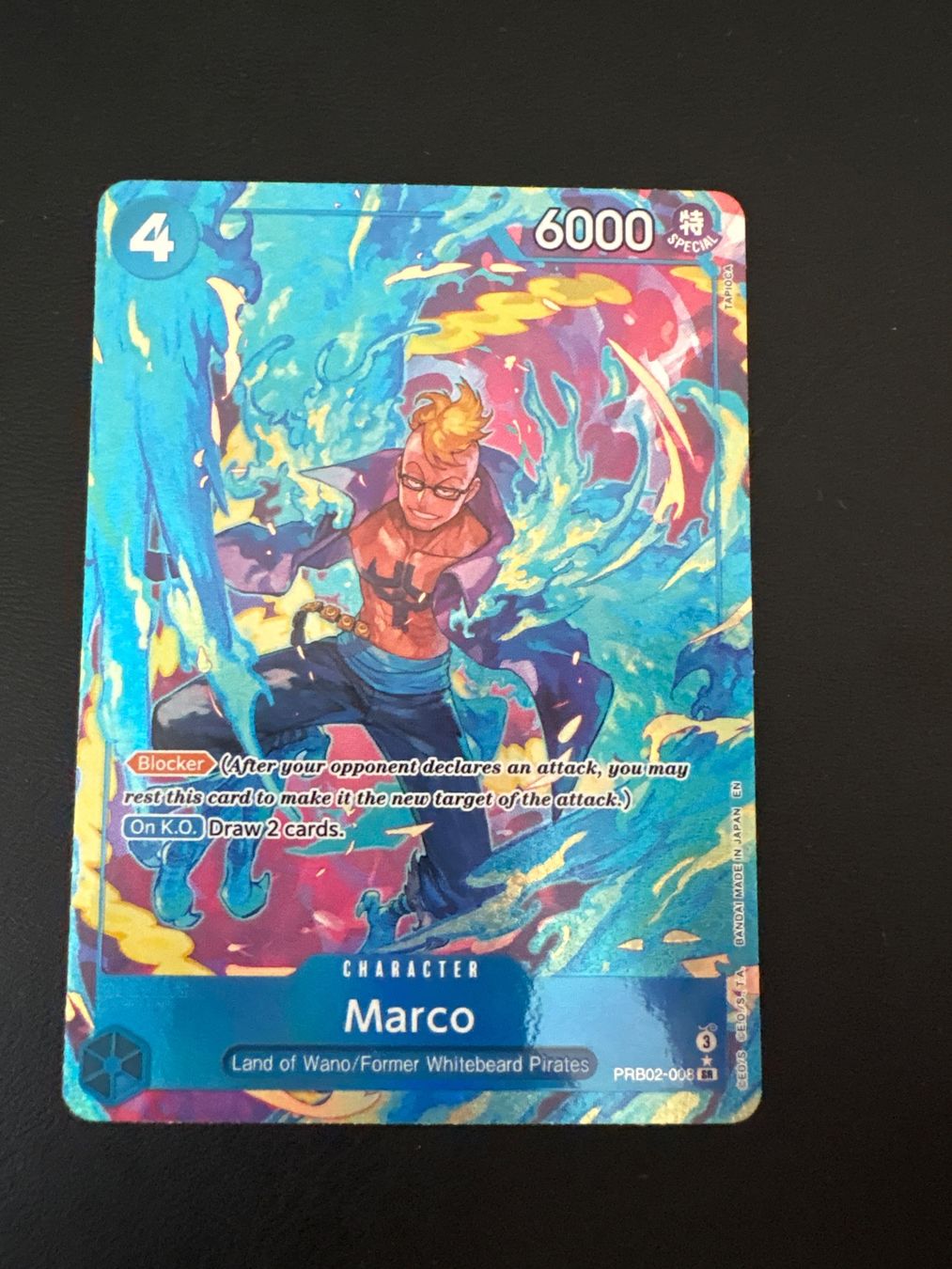 Bandai Cartes à collectionner: One Piece Card Game Marco AA PRB02-008 – D'occasion à Wetzikon ZH par regula.mrk