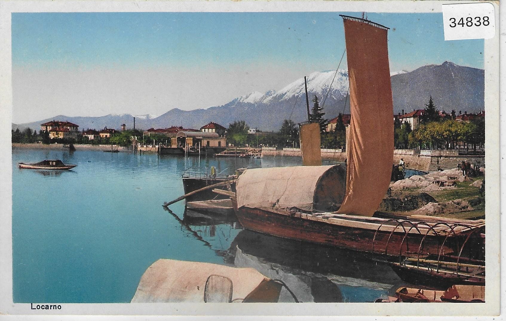 Cartes postales: Locarno - Am Hafen - Litho – D'occasion à Ettingen par Kartenplanet