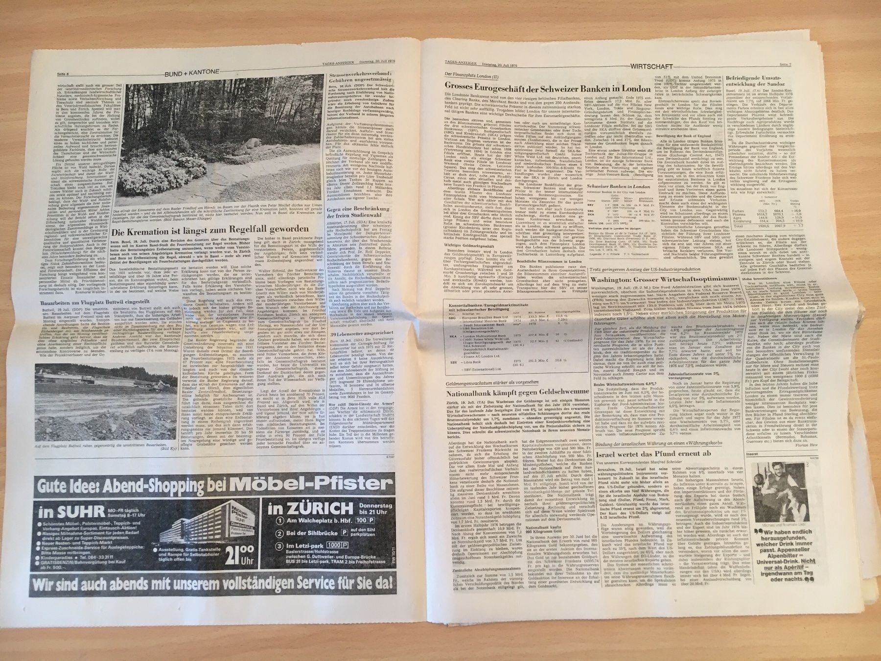 Zeitschriften & Magazine: Tagesanzeiger vom 20. Juli 1976 – Gebraucht aus Luzern von Jiggy_8898 2