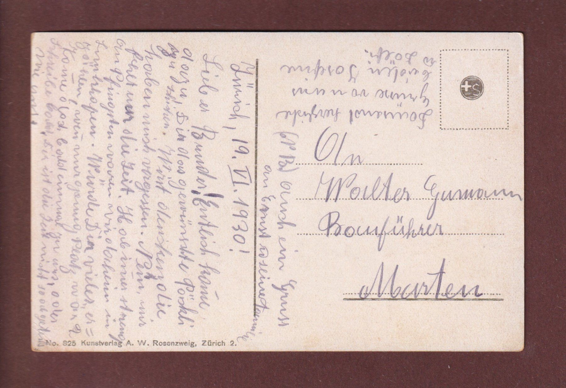 Cartes postales: ZÜRICH - Quaibrücke - 1930 – D'occasion à Pully par nicecards 1