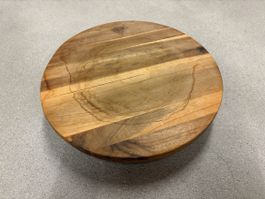 Pflanzenroller Holz rund mit Rollen