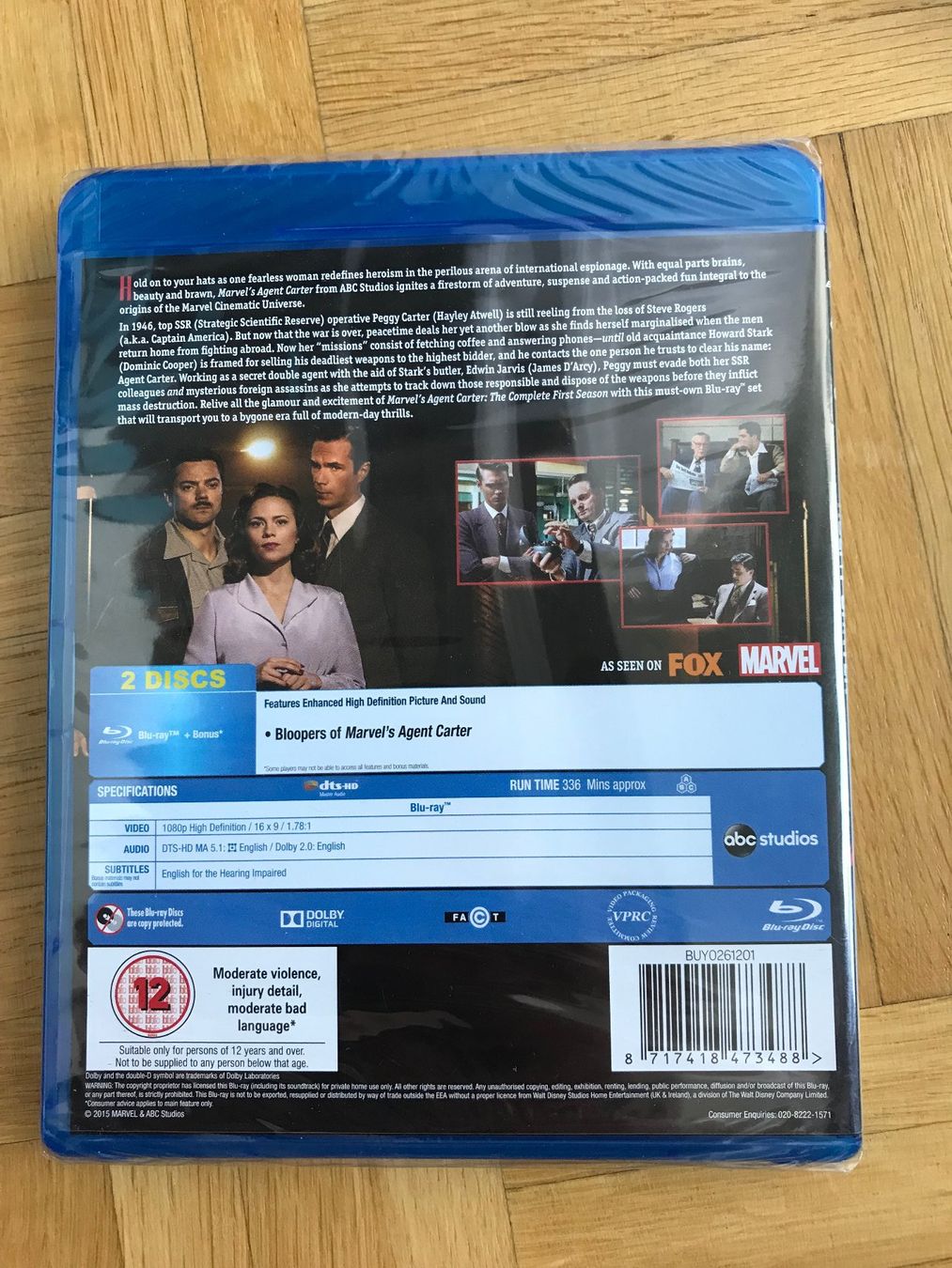 Tutti i DVDs: Marvel's Agent Carter - The Complete First Season - Blu-ray – Nuovo e nell'imballaggio originale da Zürich venduto da Malcom 1
