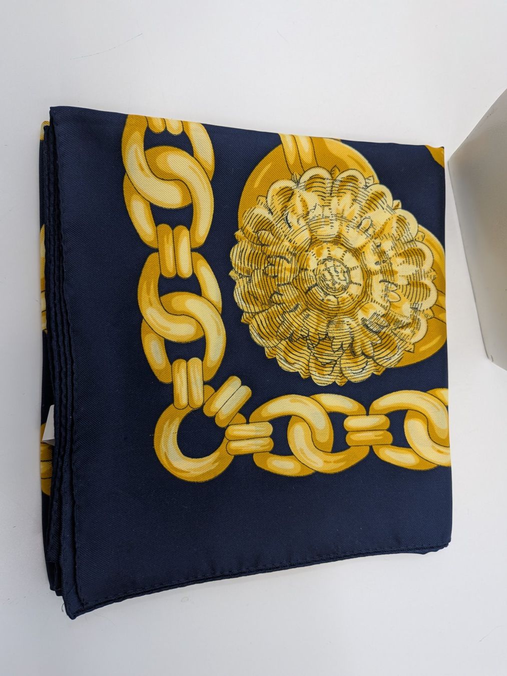 Foulards, Tücher & Schals: Foulard dunkelblau gelb – Gebraucht aus Emmen von magelan 5