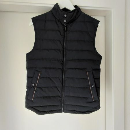 Gilet doudoune sans manches Massimo Dutti, bleu nuit.