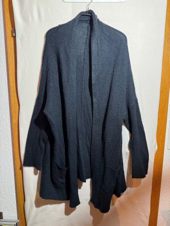 Lange dunkelblaue Strickjacke ca Gr. XL