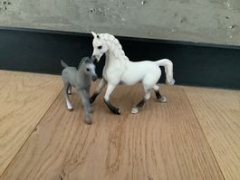 Schleich Stute mit Fohlen guter Zustand