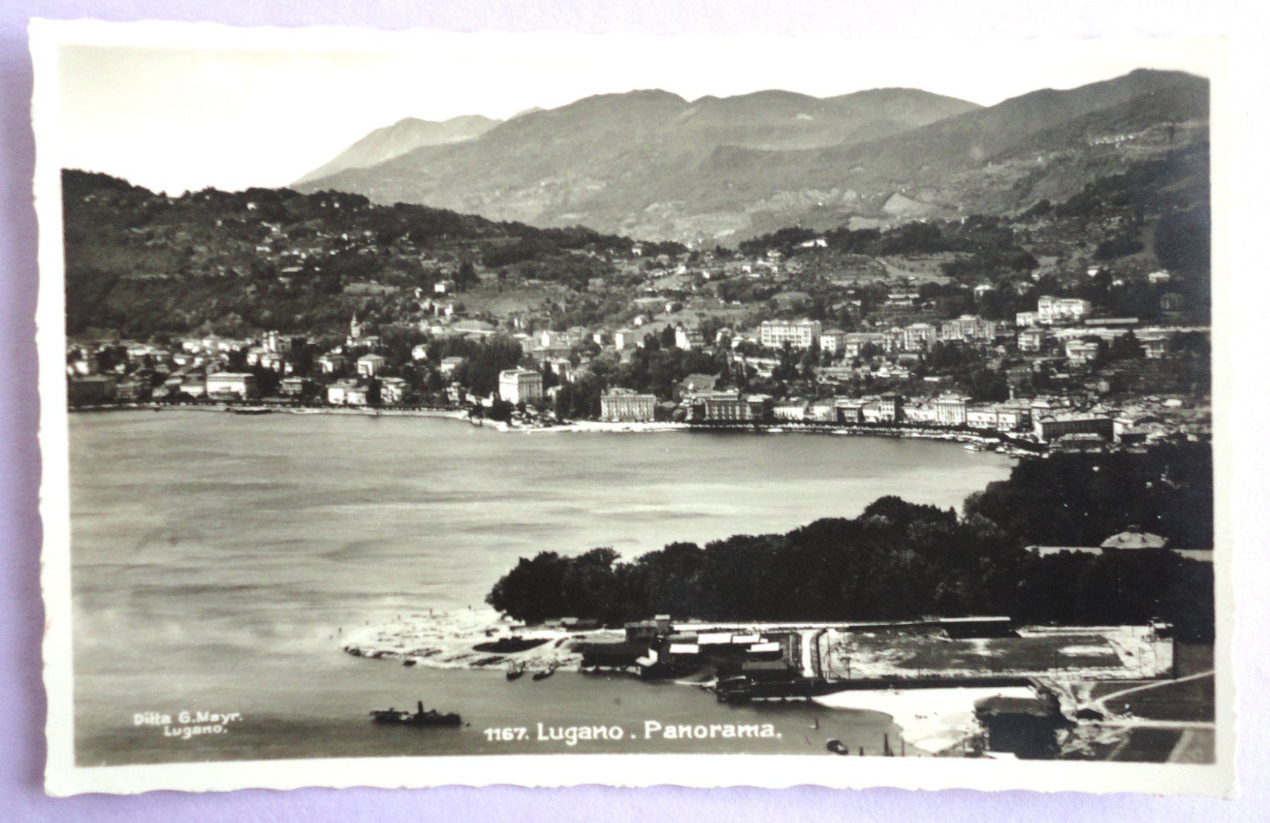 Ansichtskarten: Lugano - Panorama – Gebraucht aus Fétigny von Billy2miny