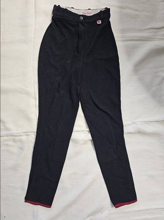 Pantalon d'équitation noir XS 34-36 / 164