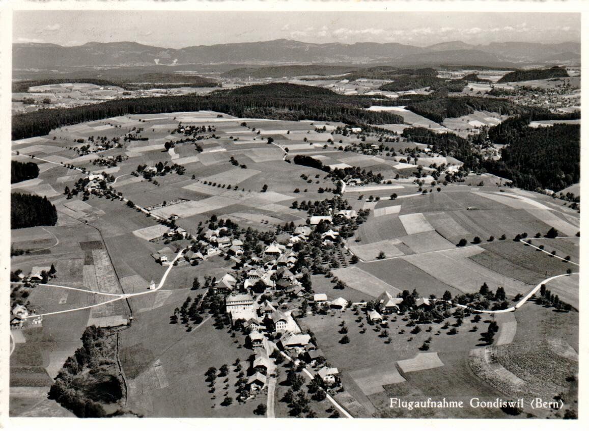 Cartoline postali: Flugaufnahme Gondiswil BE – Usato da Wolhusen venduto da Curver9