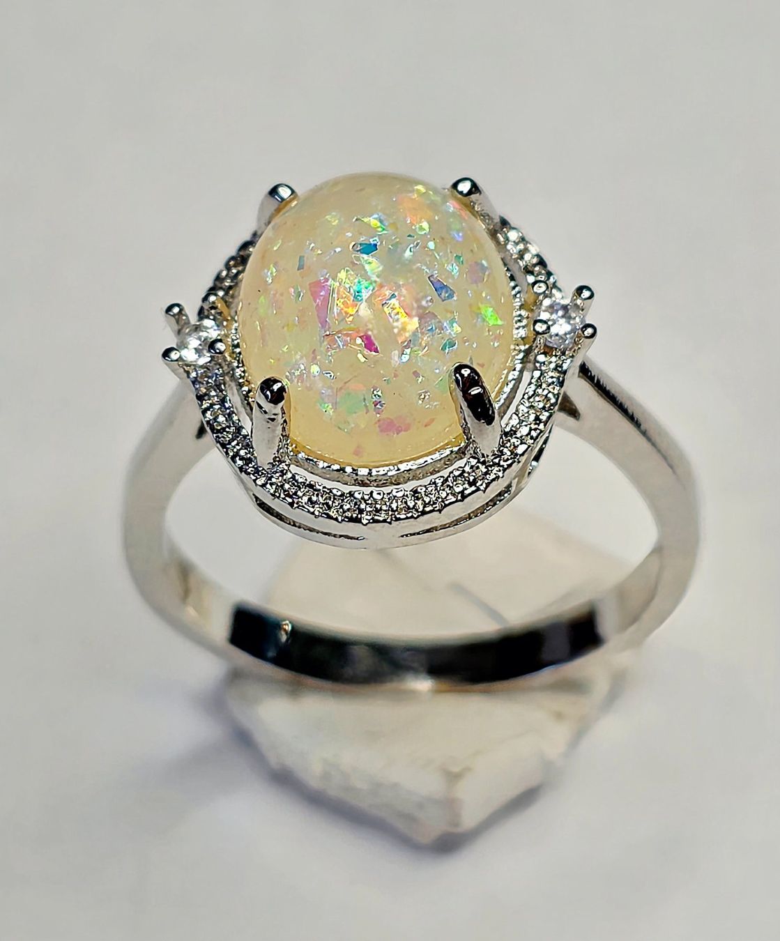 Ringe: Silber Fingerring Opal – Neu (gemäss Beschreibung) aus Zürich von Benedikt21