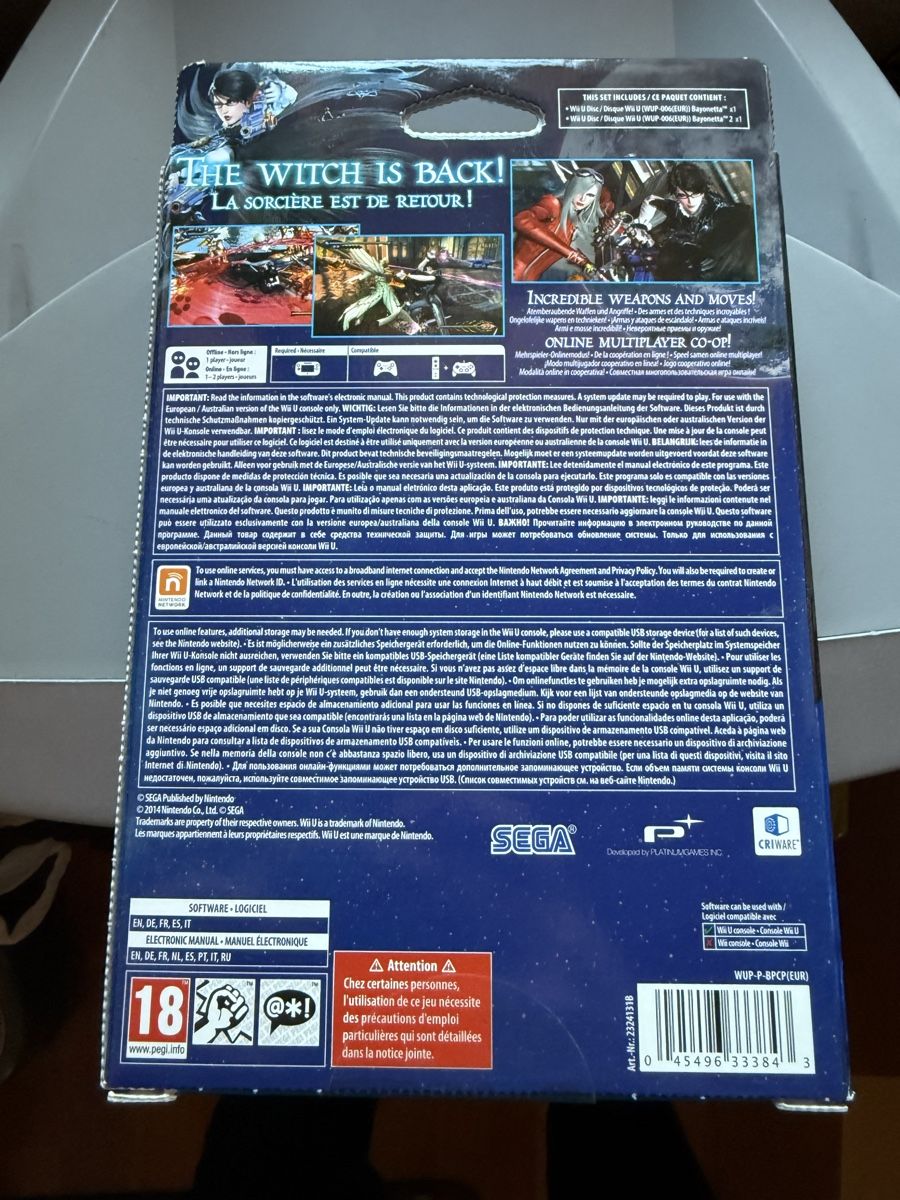 Nintendo Giochi: Nintendo Wii U, 2014, Bayonetta 1 + 2 Special Edition – Nuovo e nell'imballaggio originale da Kerzers venduto da ai1_52j5 1