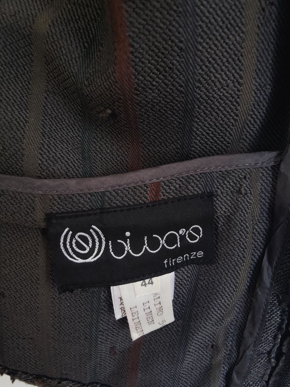 Jacken: Vintage Striped Linen Textured Jacket – Neu (gemäss Beschreibung) aus La Tour-de-Peilz von dAutrefois 6