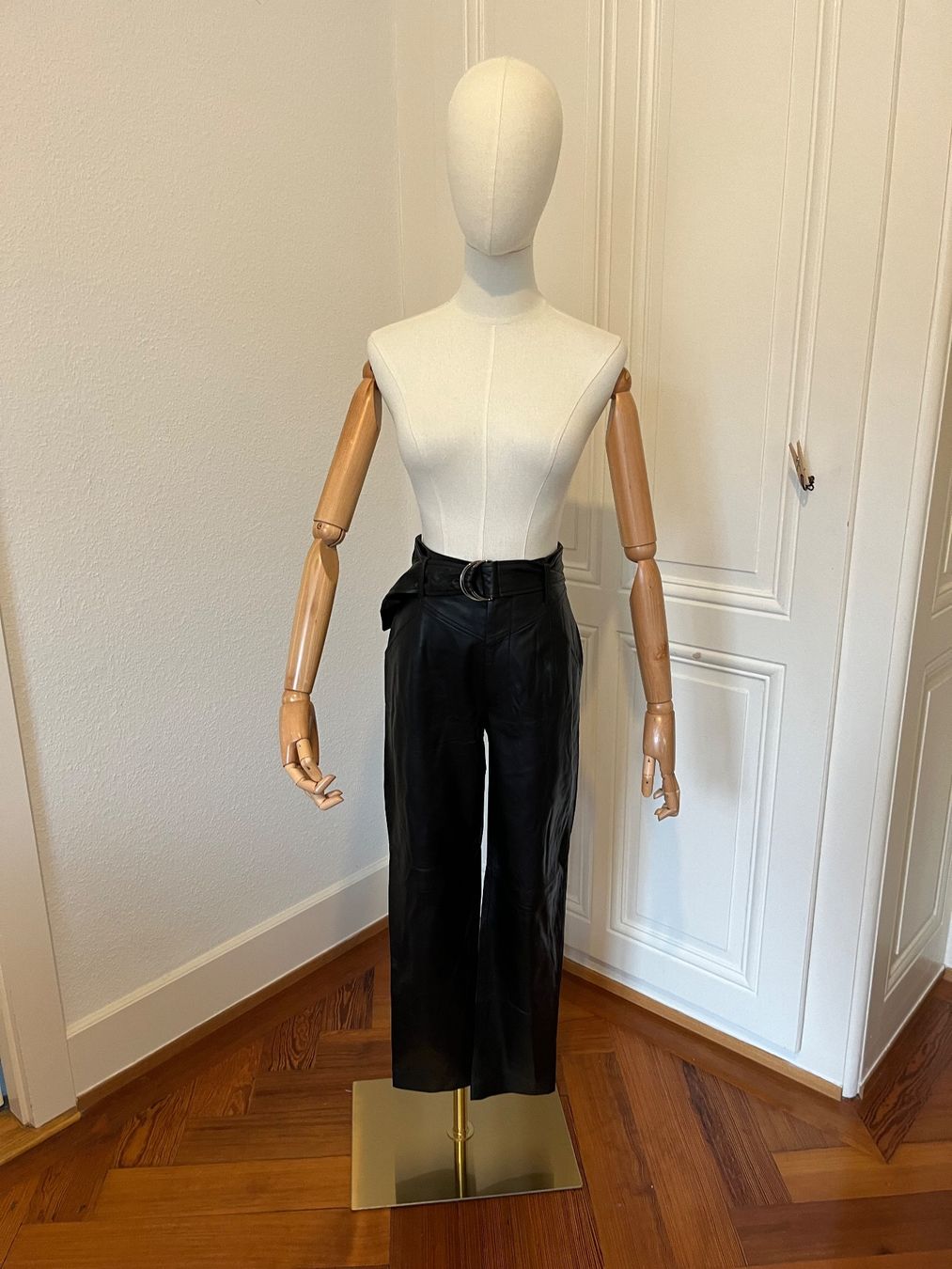 Pantaloni: Intermix Stylish Black Leather Trousers - Size XS – Usato da Mies venduto da Nib2011 4