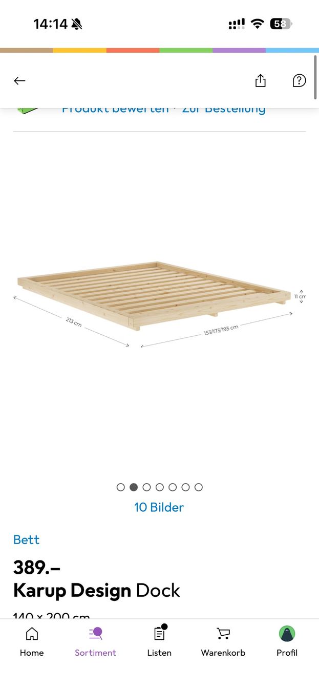 Karup Betten: Karup Dock Holzbettgestell – Gebraucht aus Basel von andrin71we