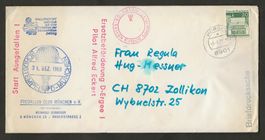 Ballon 1969 Deutschland Start ausgefallen Luftpost