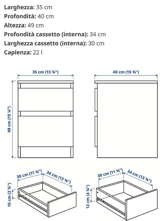 Nachttische: Comodino Ikea Kullen bianco – Gebraucht aus Lugano von mrj_2vw9 2