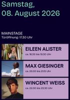 2x WINCENT WEISS,  8. Aug. 2026, Stars in Town, Schaffhausen