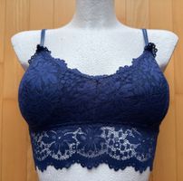 Bralette, BH, dunkelblaue Spitze, Grösse 36 oder S