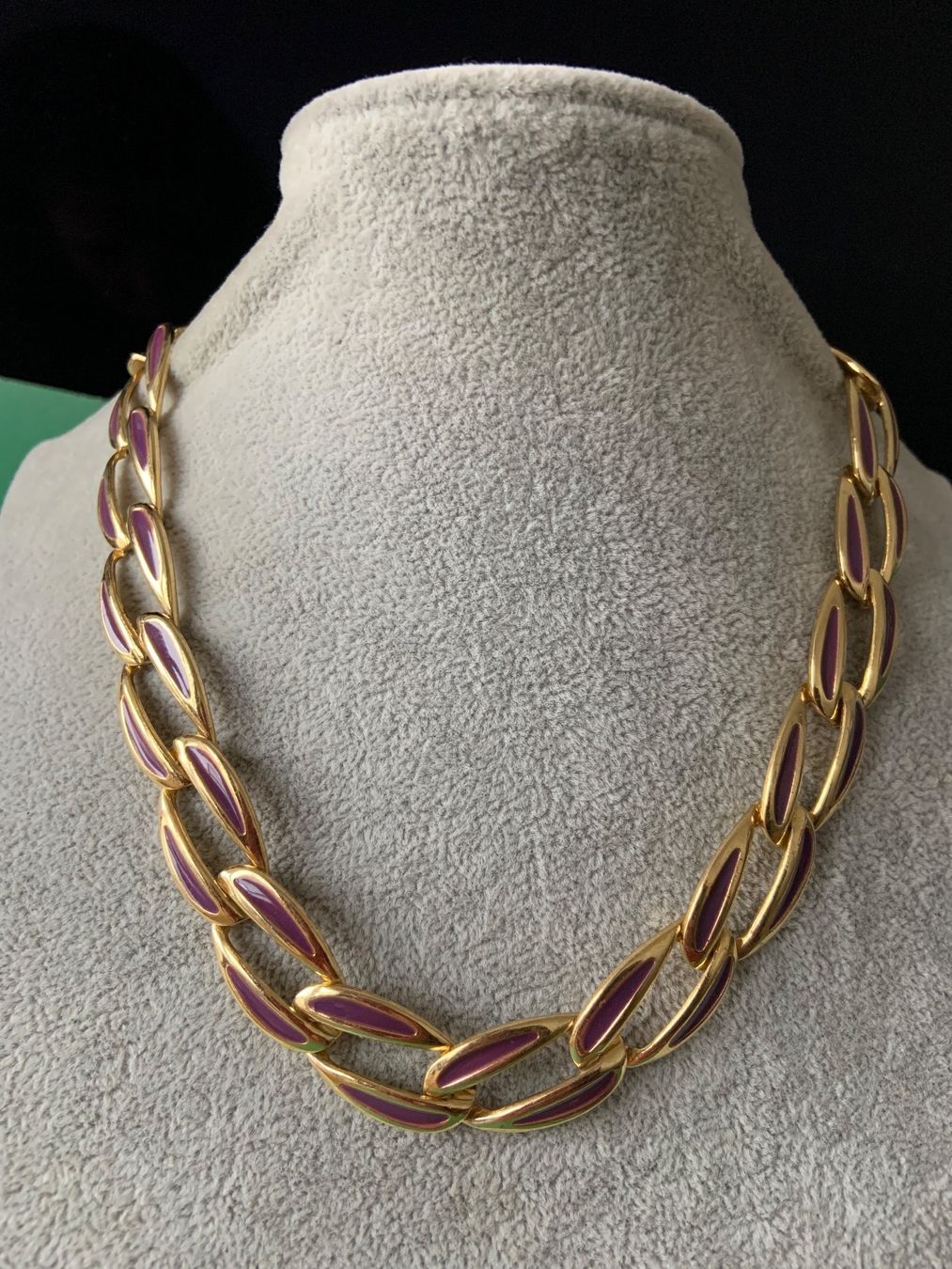 Ketten: Goldkette lila emailliert (42 cm) – Gebraucht aus Dittingen von Bellevista 2