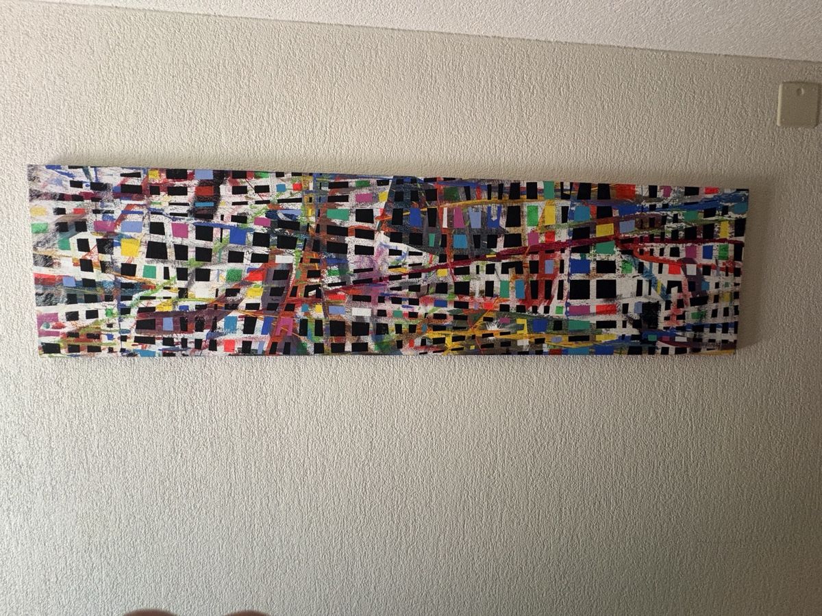 Poster & Bilder: Abstraktes Bild modern farbig – Gebraucht aus Boswil von P18
