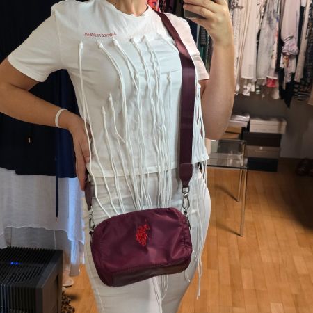 Bordeaux U.S. Polo Assn. Umhängetasche – wie neu