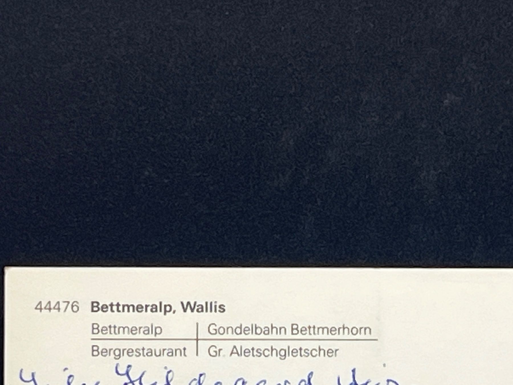 Cartoline postali: Bettmeralp, Wallis – Usato da Widnau venduto da Brusi9 2