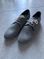 Herren Schuhe Grau - Schnürer Grösse 43 - Leder