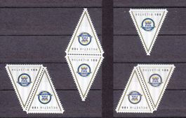 2004  3 Kehrdruck paare und 1ne Einzelne  FIFA ** Postfrisch