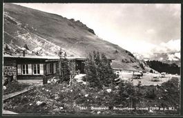 Braunwald, Berggasthaus Gumen, gelaufen 1958