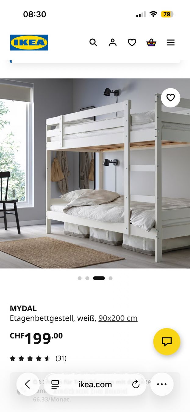 Ikea Betten: Mydal Hochbett Kinder IKEA – Gebraucht aus Zürich von manuunited 1