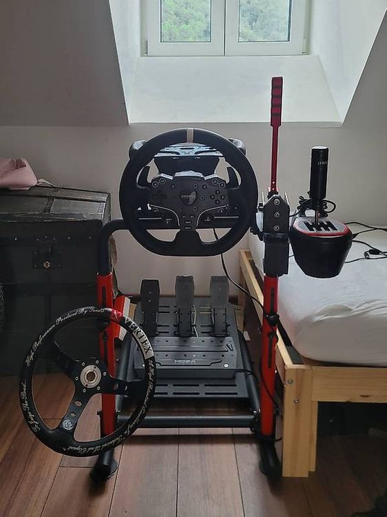 SimRacing Setup: Moza R5, Wheel Stand NLR, viel Zubehör (Gebraucht) in ...