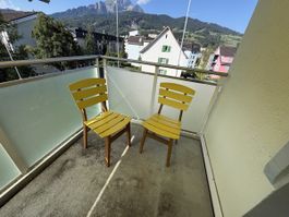 Gartenstühle 2 Stück Gelb Holz Zustand gut