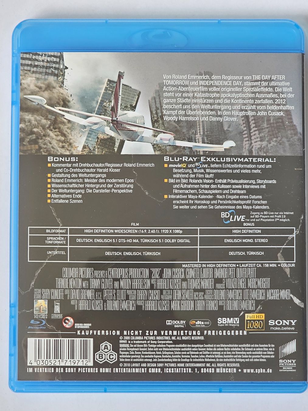 Tutti i DVDs: Blu-ray 2012 Roland Emmerich – Usato da Würenlos venduto da Keks 1