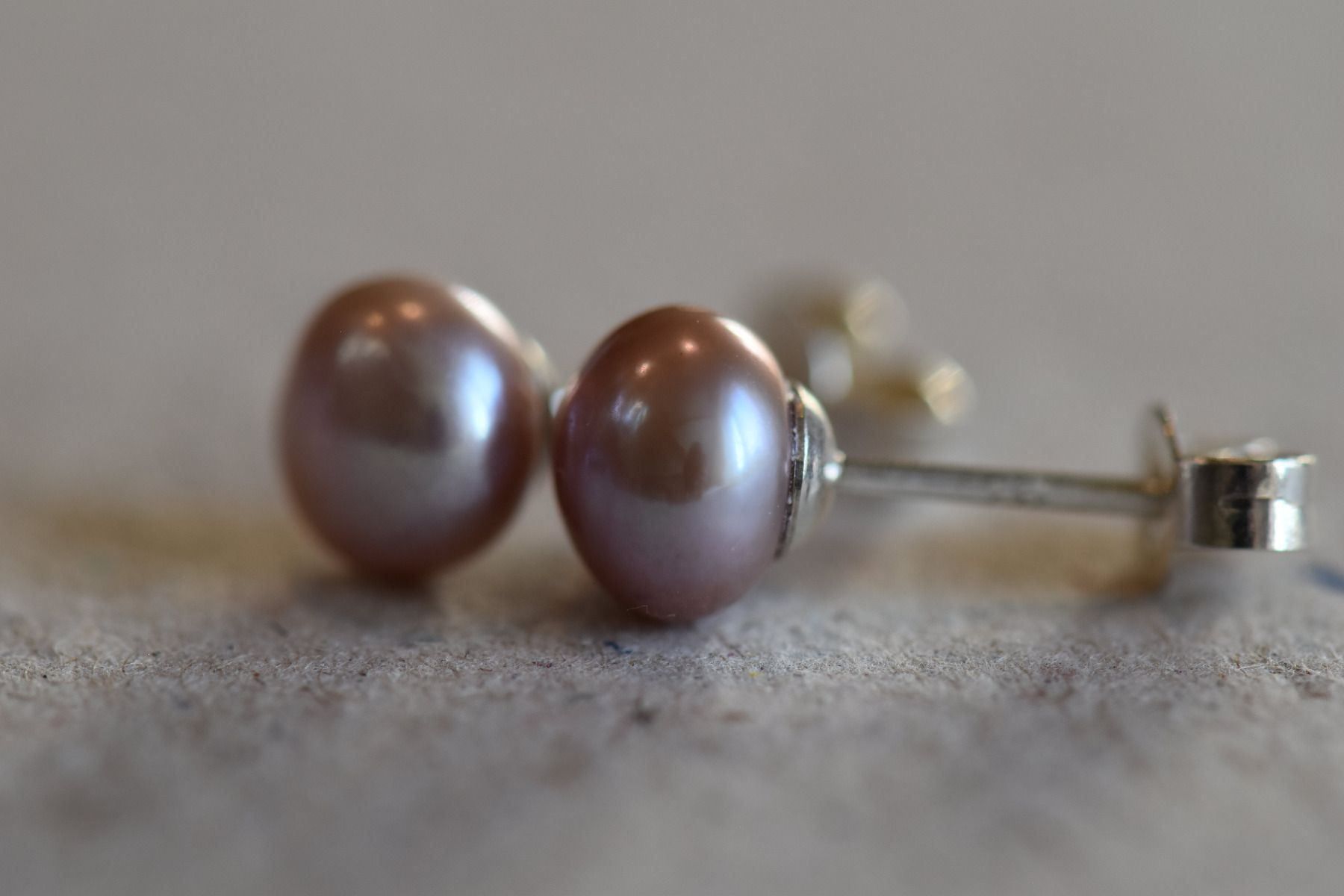 Orecchini pendenti & Orecchini a lobo: Natural Pink Perlen Silver Ohrring – Nuovo (secondo la descrizione) da Bévilard venduto da Yougems 1
