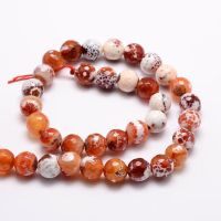Feuer - Achat Perlen  rot   8mm 1 Strang