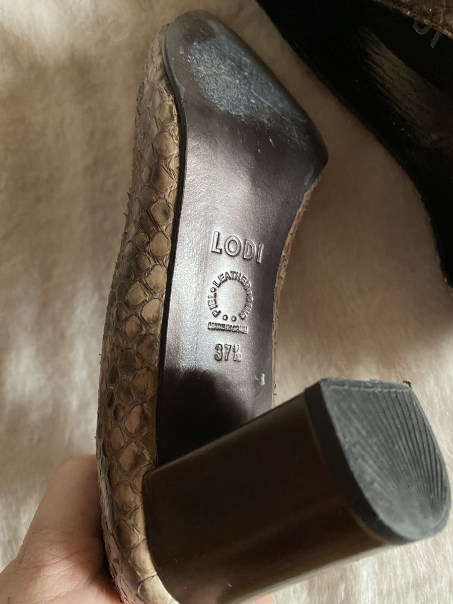 Scarpe da donna: Escarpins python (serpent) véritable 37,5 – Usato da Geneve venduto da Monthoux13 3