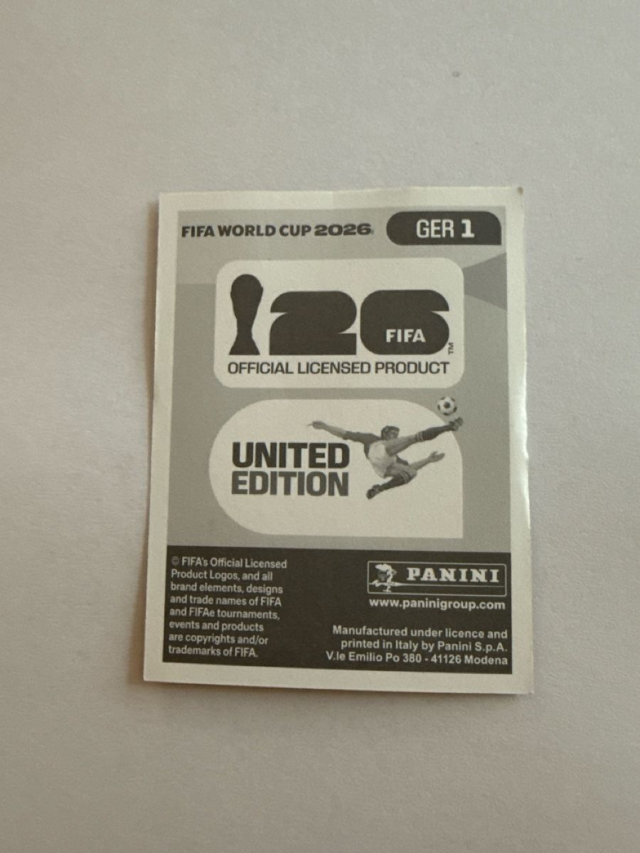 Panini Sammelbilder & Trading cards: GER1 Panini FIFA World Cup 2026 – Neu (gemäss Beschreibung) aus Muotathal von sin_pdj6 1