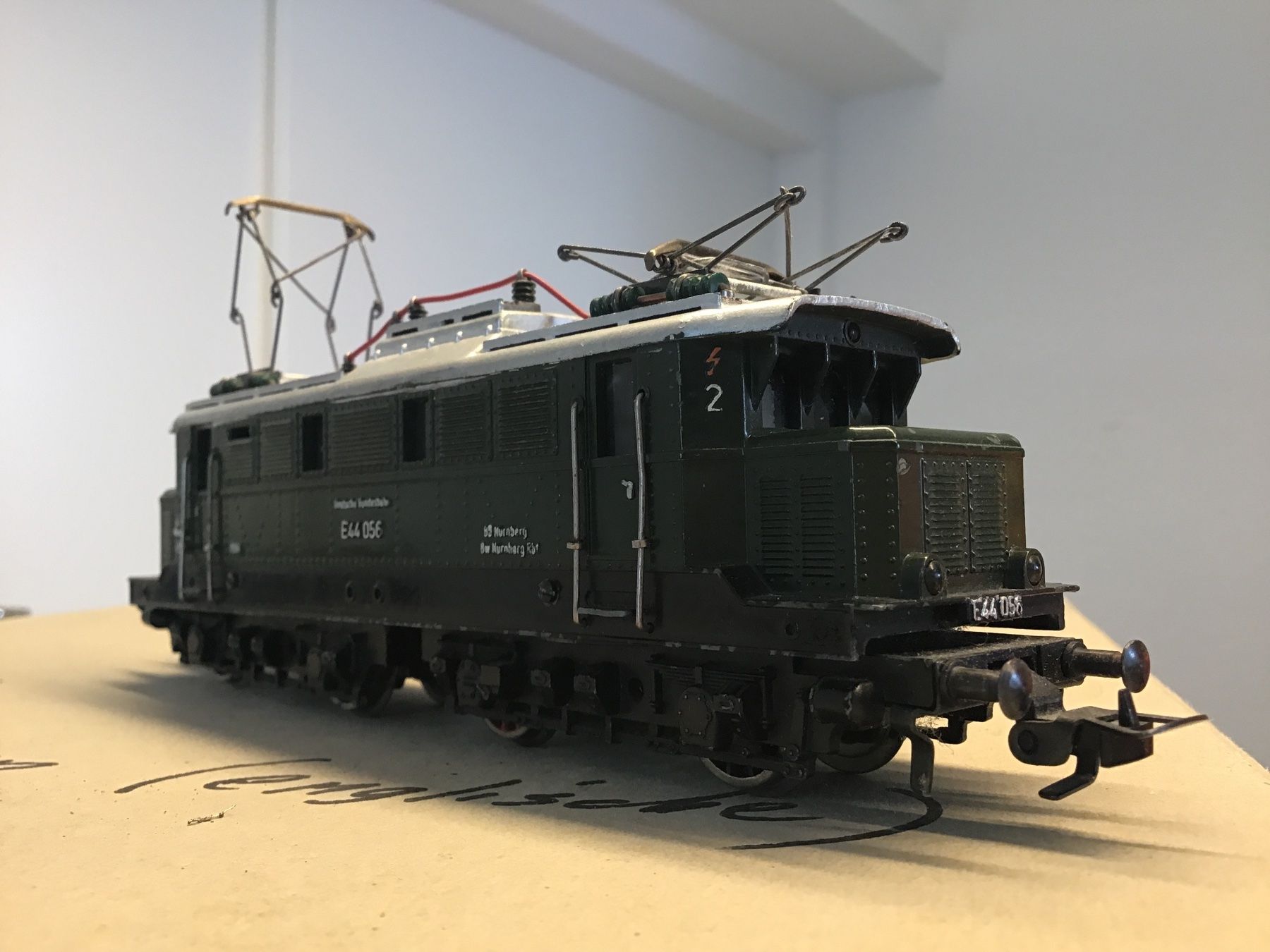 Fleischmann Modellini di ferrovie: FLEISCHMANNH0 E-Lok E44 056, Vintage Rarität, – Usato da Männedorf venduto da Modelle-aller-Art 1