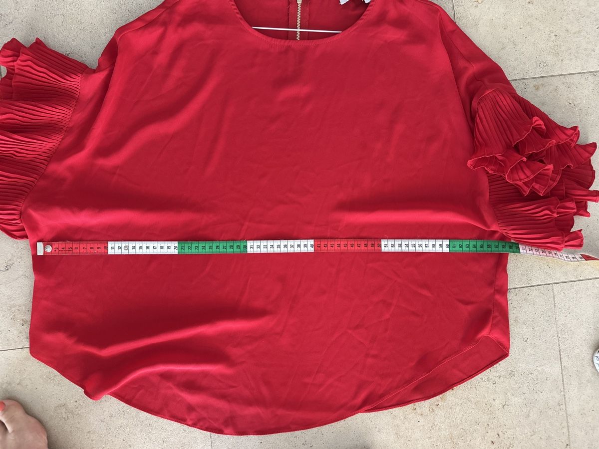 Blusen: Joseph Ribkoff Bluse, rot, ca. Gr. 40. – Gebraucht aus Buchs SG von Sunie 2