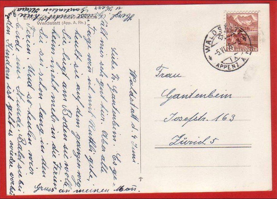 Cartoline postali: WALDSTATT, ERHOLUNGSHEIM SONNENHALDE, GROSSFORMAT – Usato da Grüningen venduto da Kartenlaube 1