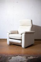 Vintage Pfister Sessel Weiss | Leder | mit Liegefunktion