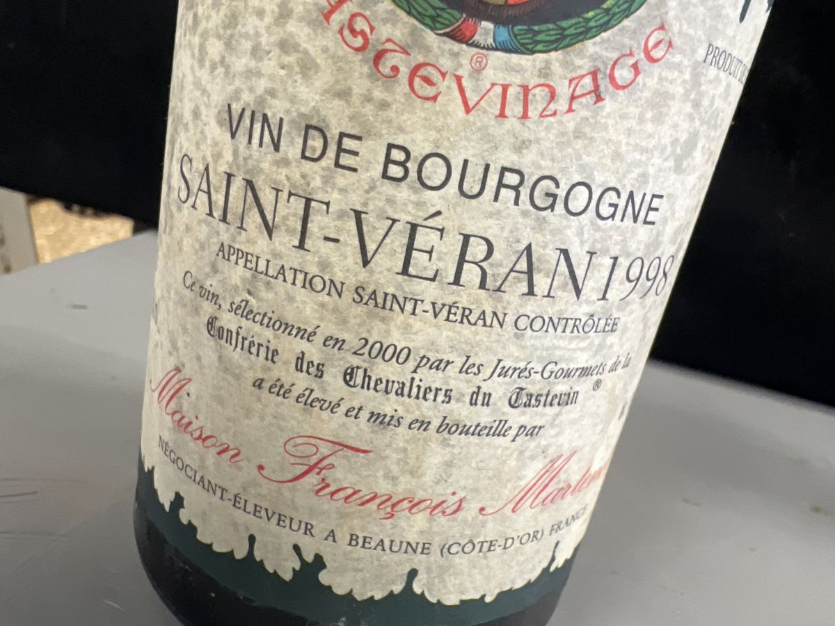 Wein: BOURGOGNE SAINT-VÉRANT 1998 – Neu (gemäss Beschreibung) aus Genève von Leboucheoreilles 8