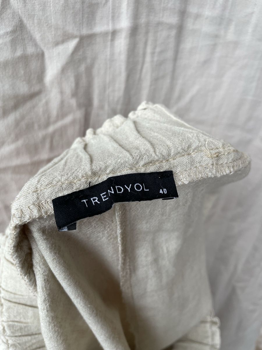 Pantaloni: Leinenhose kurz in beige – Usato da Horw venduto da r.jokiel 2
